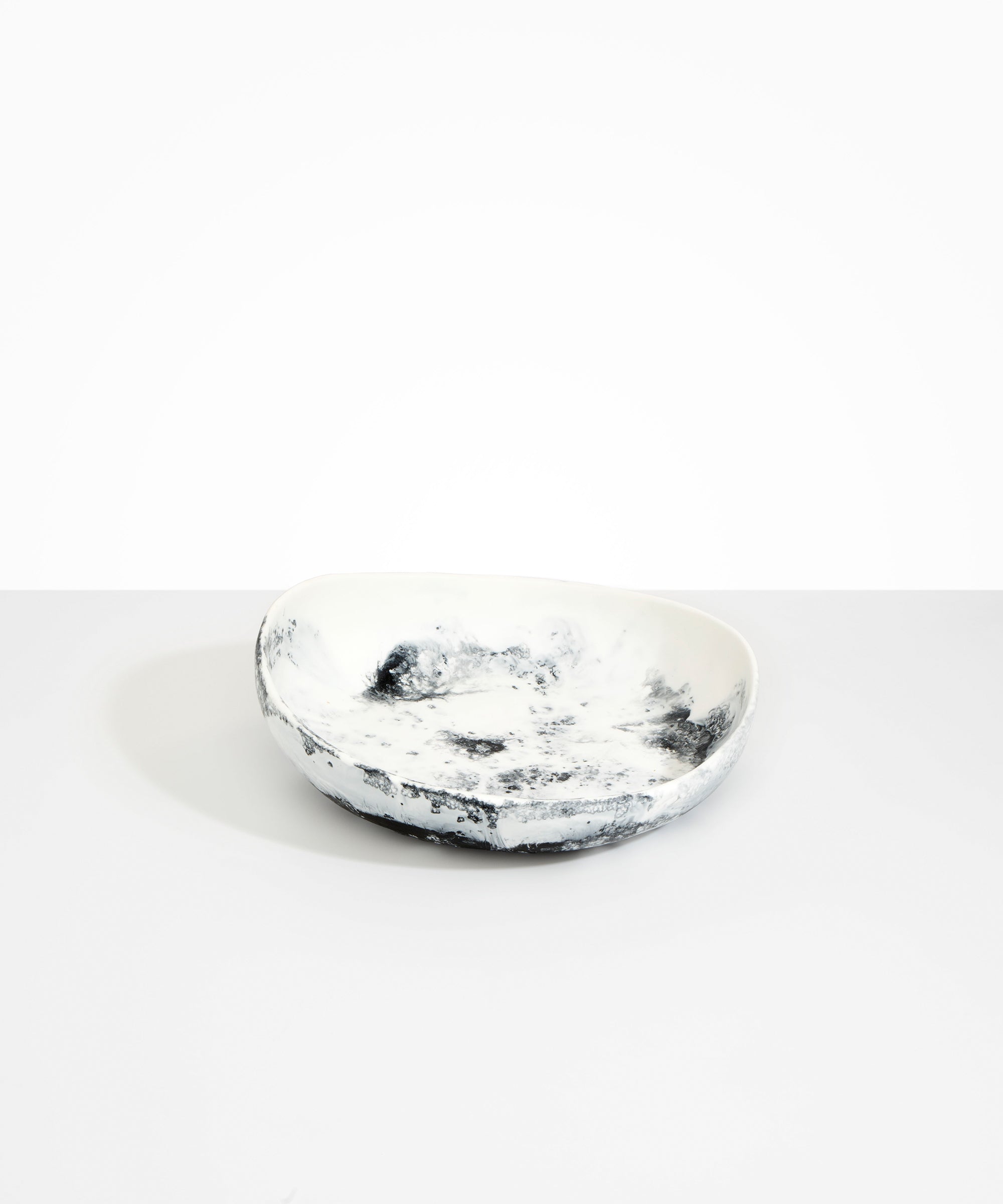 Dinosaur Designs Medium Flow Bowl Bowls in White Marble color resin