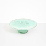 Dinosaur Designs Temple cake stand and plate in mint green color resin