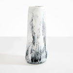 Dinosaur Designs Tall Pebble Vase Vases in White Marble color resin