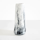 Dinosaur Designs Tall Pebble Vase Vases in White Marble color resin