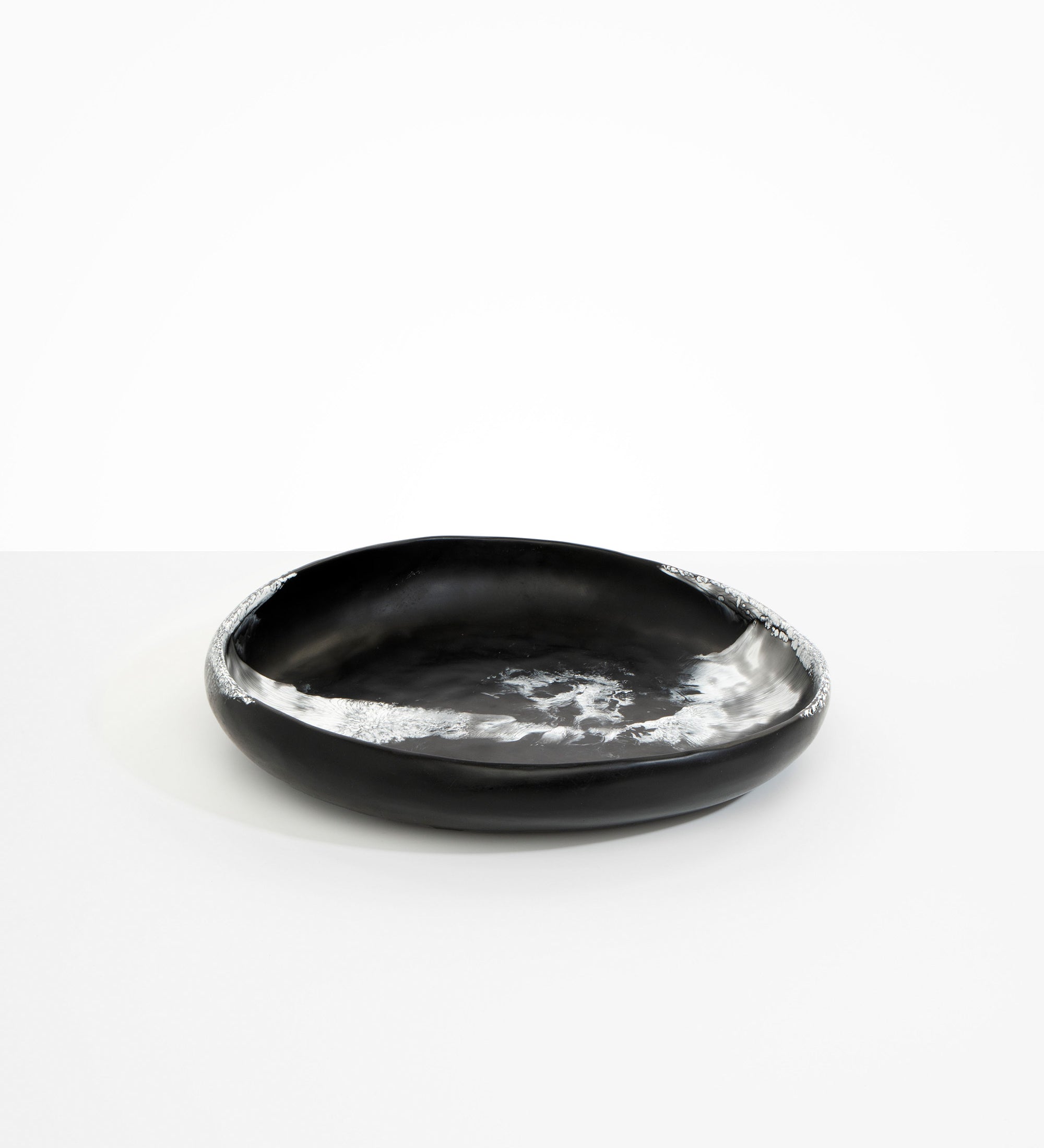 Dinosaur Designs Large Earth Bowl Bowls in Black Marble color resin