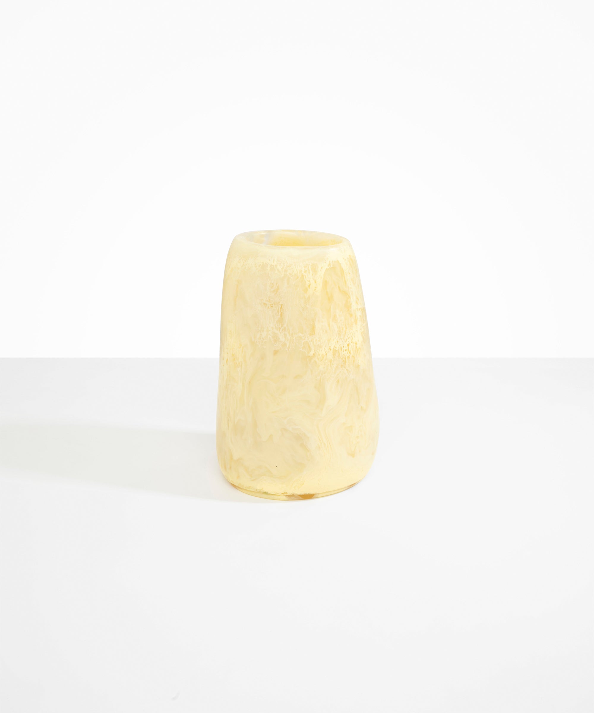 Dinosaur Designs Large Pebble Vase Vases in Lemon color resin