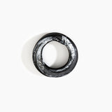 Dinosaur Designs Large Coil Bangle Black Marble