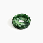 Dinosaur Designs Large Coil Bangle Jewelry in Moss color resin with Regular Fit