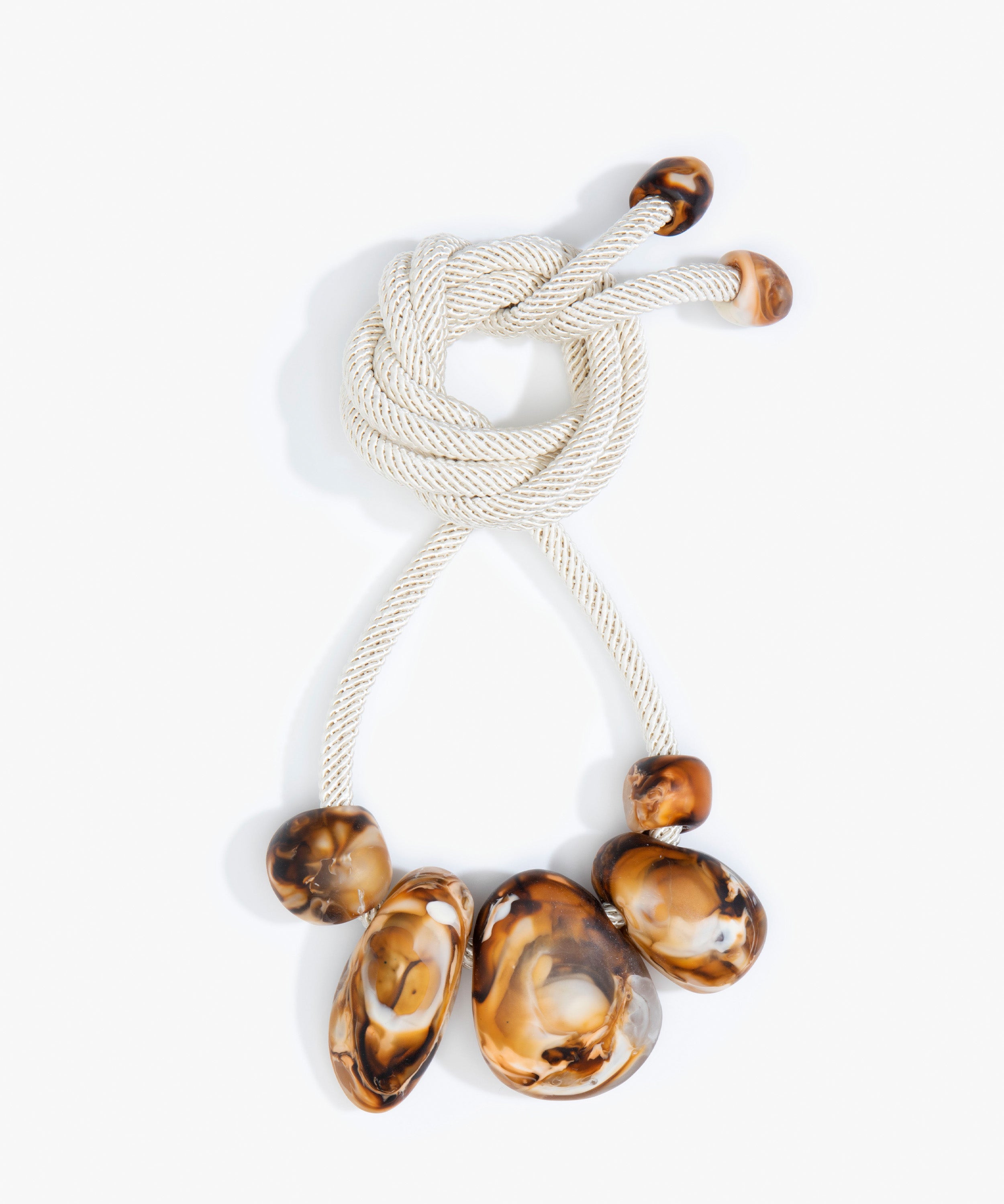Dinosaur Designs Boulder Rock Necklace Necklaces in Light Horn color resin