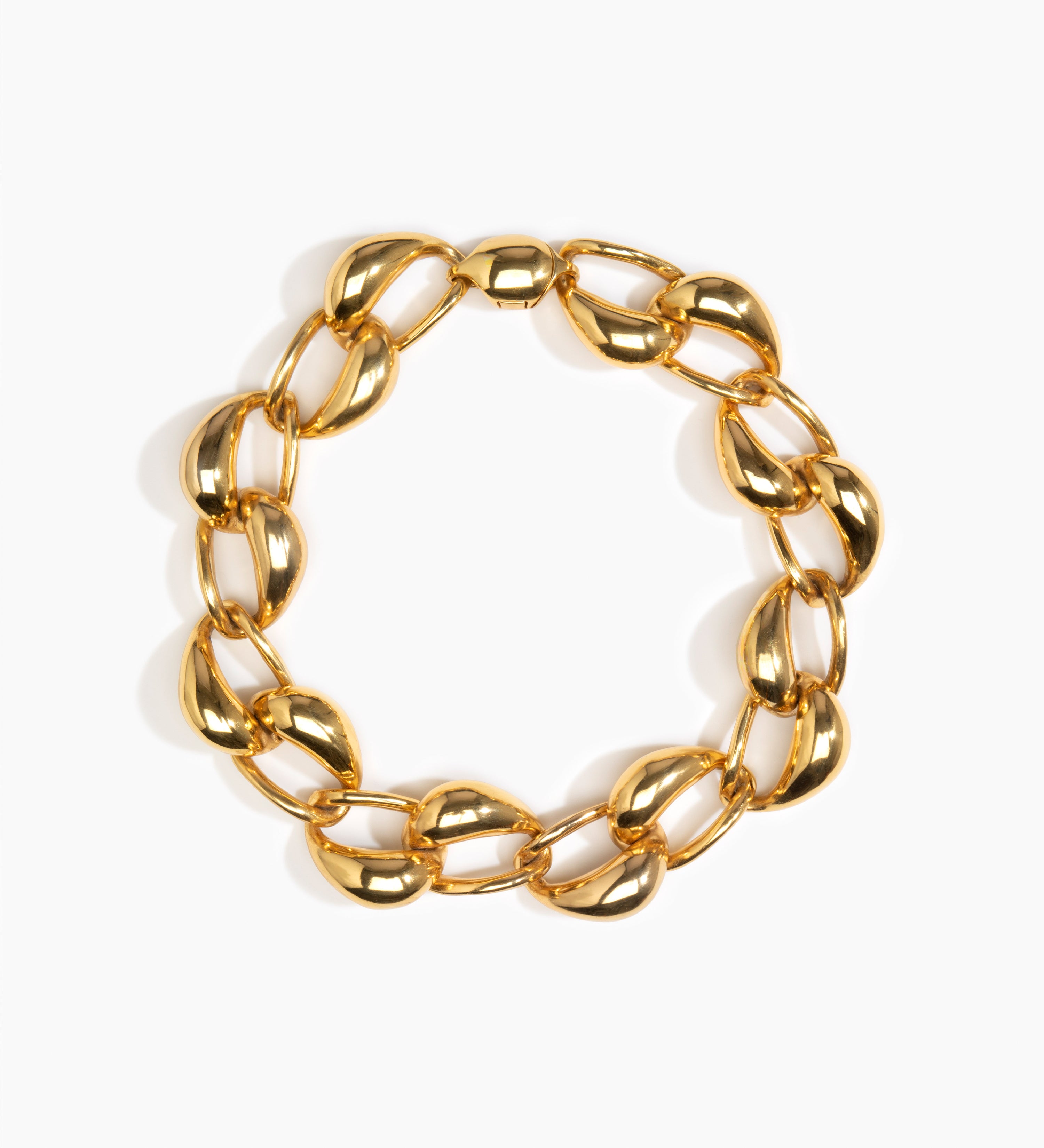 LO Collections Cocoon Choker Necklaces in 24k Gold-Plated Brass Material 