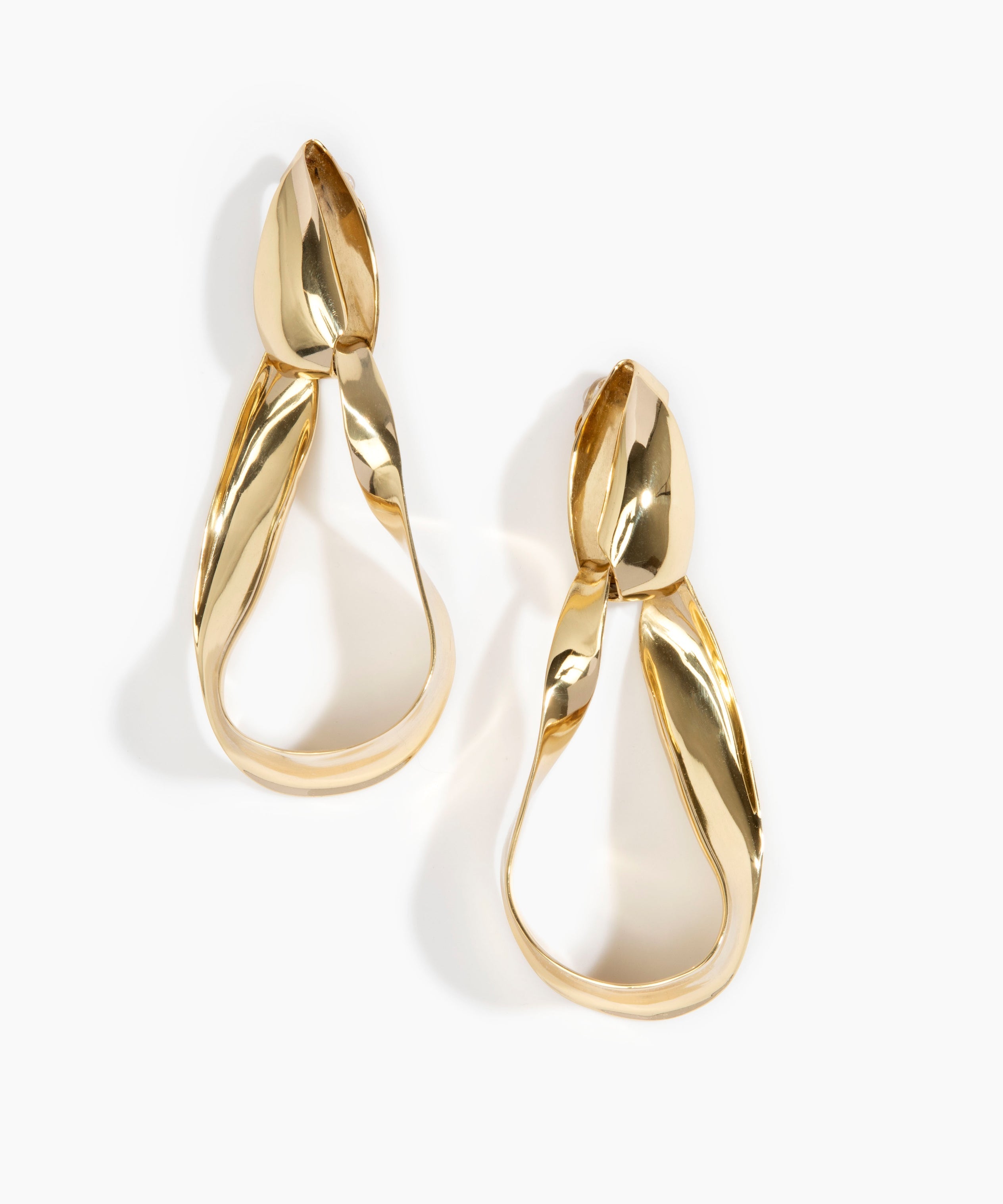 LO Collections x ALEX AND TRAHANAS Olive Leaf Drop Earrings Earrings in Nano-Coated Brass Material 