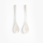 Dinosaur Designs Dew Servers Tableware in Chalk Swirl Colour resin 