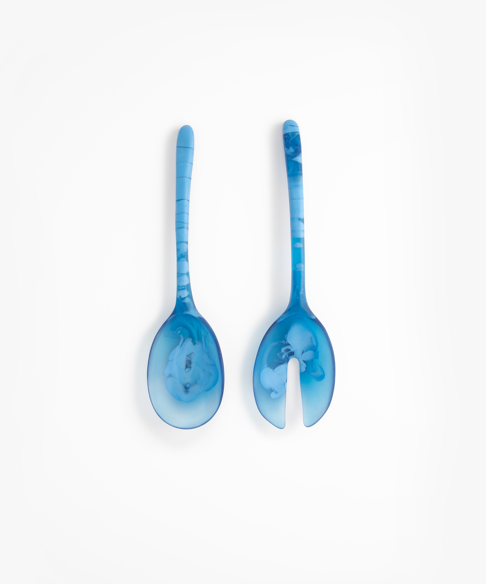 Dinosaur Designs Long Stone Servers Tableware in Sky Colour resin