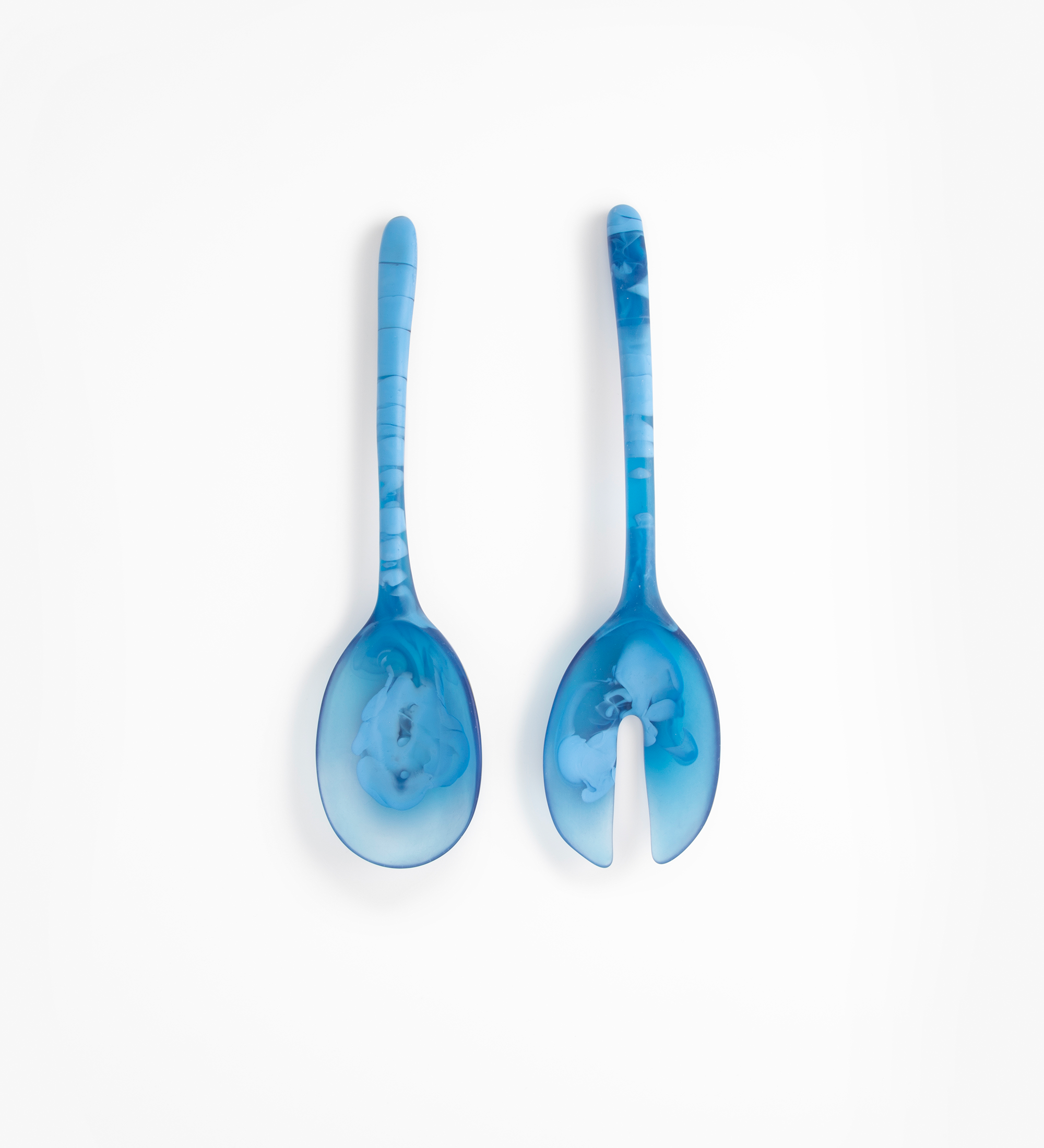 Dinosaur Designs Long Stone Servers Tableware in Sky color resin