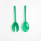 Dinosaur Designs Long Stone Servers Tableware in Leaf color resin