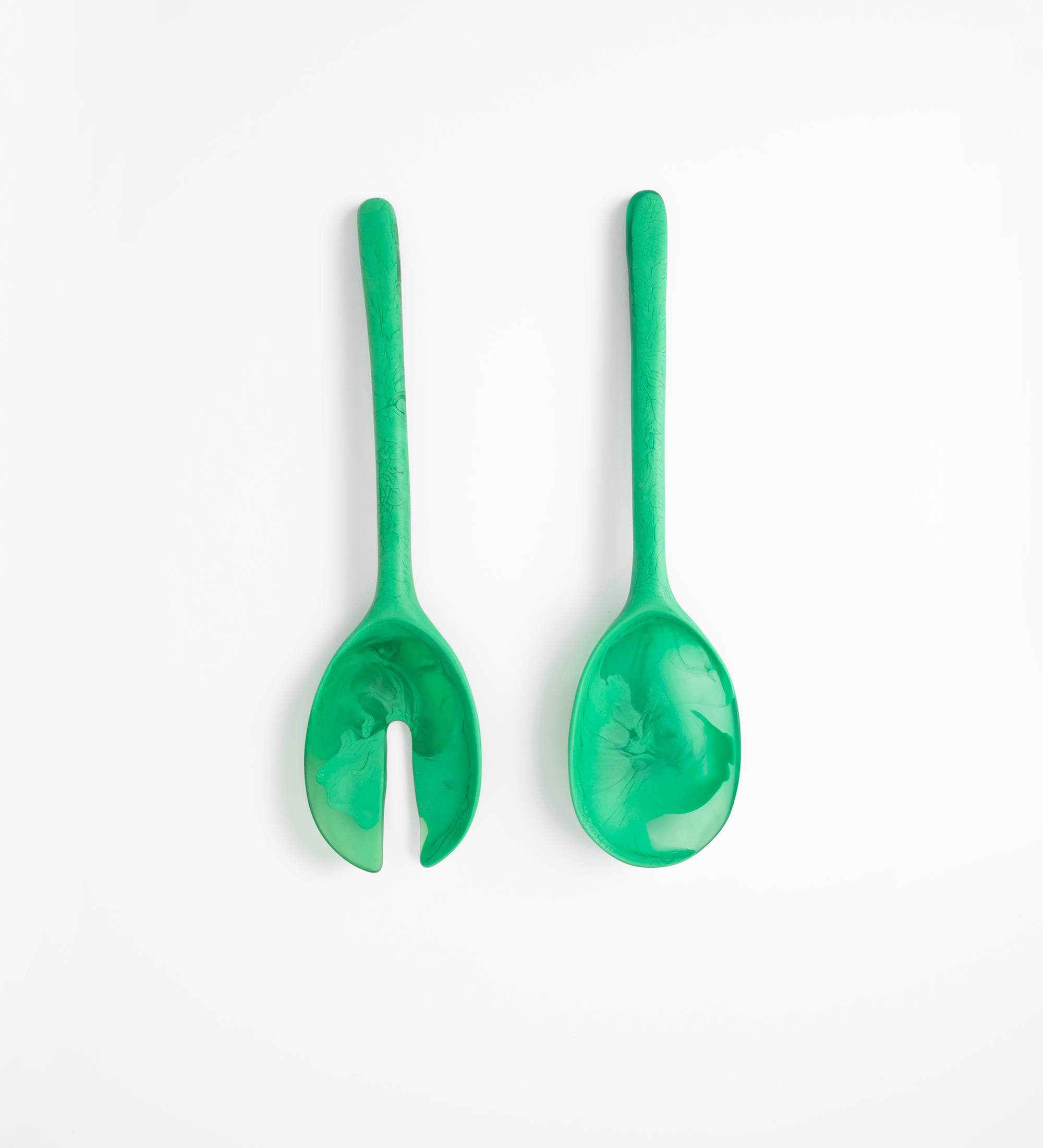 Dinosaur Designs Long Stone Servers Tableware in Leaf color resin