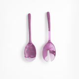 Dinosaur Designs Long Stone Servers Tableware in Grape color resin