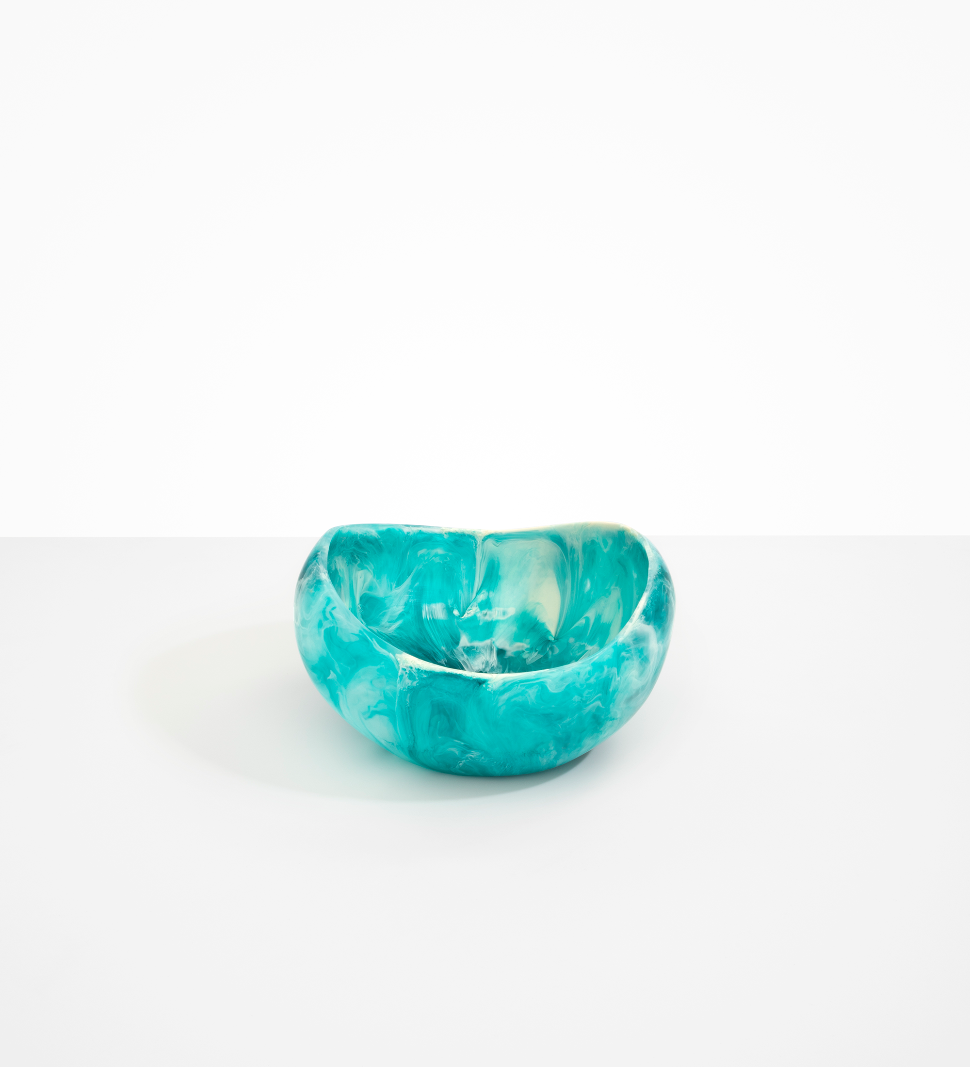 Dinosaur Designs Large Beetle Bowl Bowls in Lagoon color resin