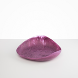 Dinosaur Designs Large Leaf Bowl Bowls in Grape Colour resin