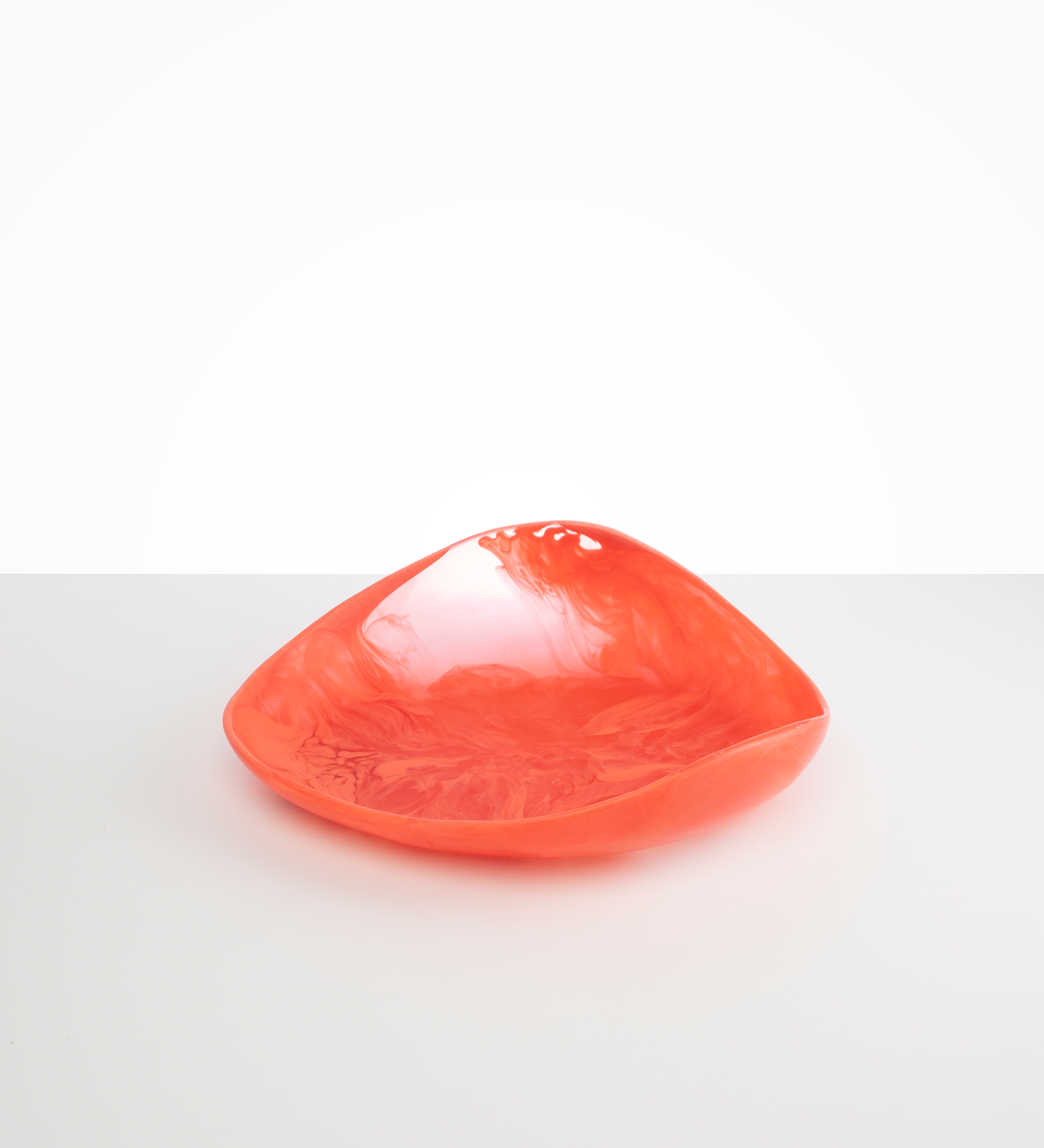 Dinosaur Designs Large Leaf Bowl Bowls in Lychee color resin