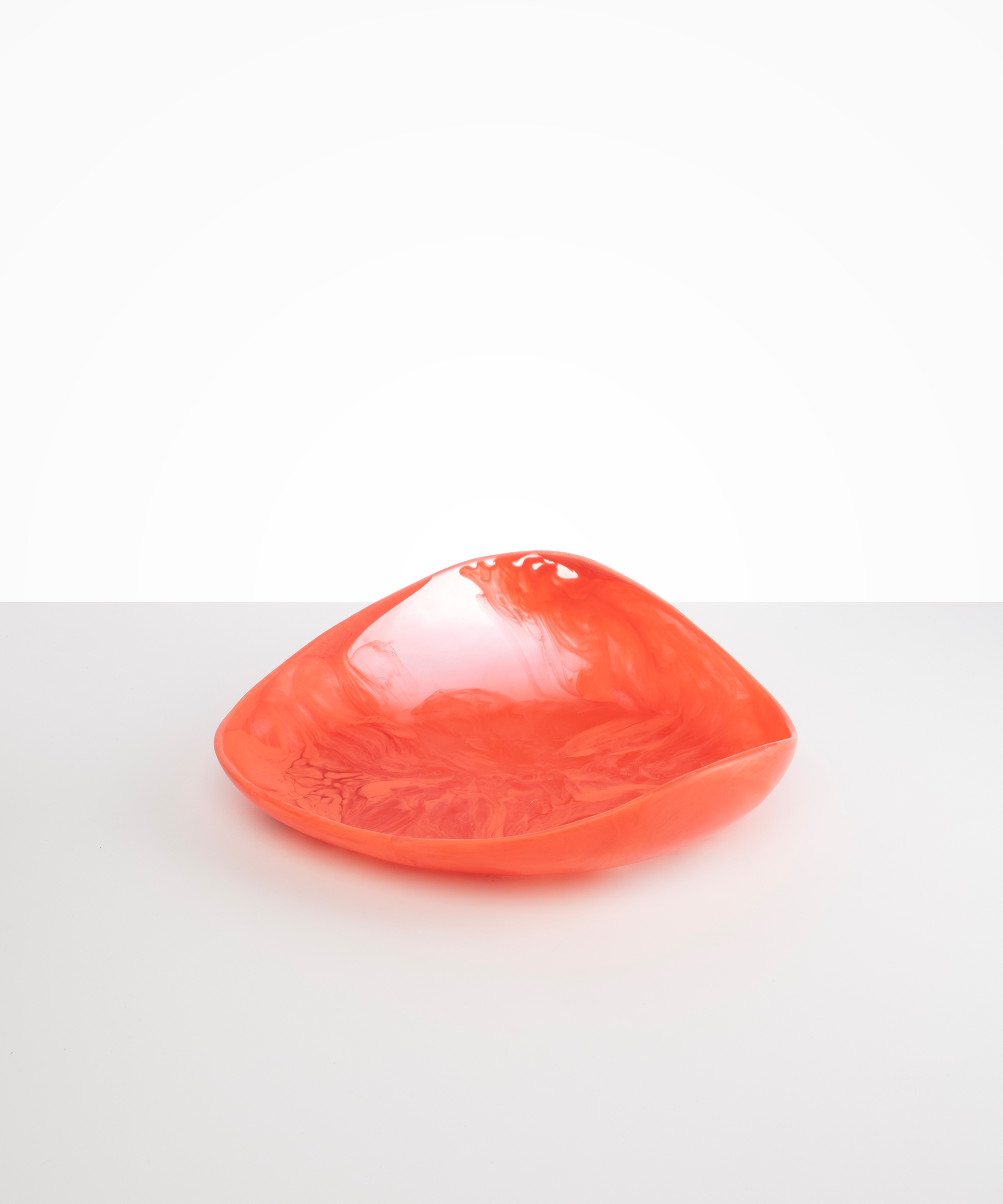 Dinosaur Designs Large Leaf Bowl Bowls in Lychee Colour resin