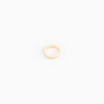 Dinosaur Designs Modern Tribal Band Ring Rings in Cream Colour resin with Wide Fit