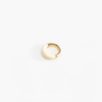 Dinosaur Designs Medium Horn Ring Rings in Cream color resin with Nano-Coated Brass Material