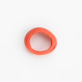 Dinosaur Designs Medium Rock Bangle Bracelets in Coral Swirl color resin with Wide Fit