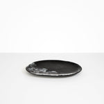 Dinosaur Designs Large Temple Platter Serving Platters in Black Marble color resin