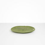 Dinosaur Designs Large Temple Platter Serving Platters in Olive color resin