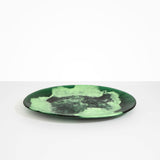 Dinosaur Designs Long Temple Platter Serving Platters in Moss color resin