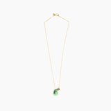 Dinosaur Designs Joie De Vivre Pendant Necklaces in Moss color resin with Gold-Filled Material