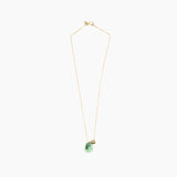 Dinosaur Designs Joie De Vivre Pendant Necklaces in Moss color resin with Gold-Filled Material