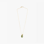 Dinosaur Designs Joie De Vivre Pendant Necklaces in Olive color resin with Gold-Filled Material