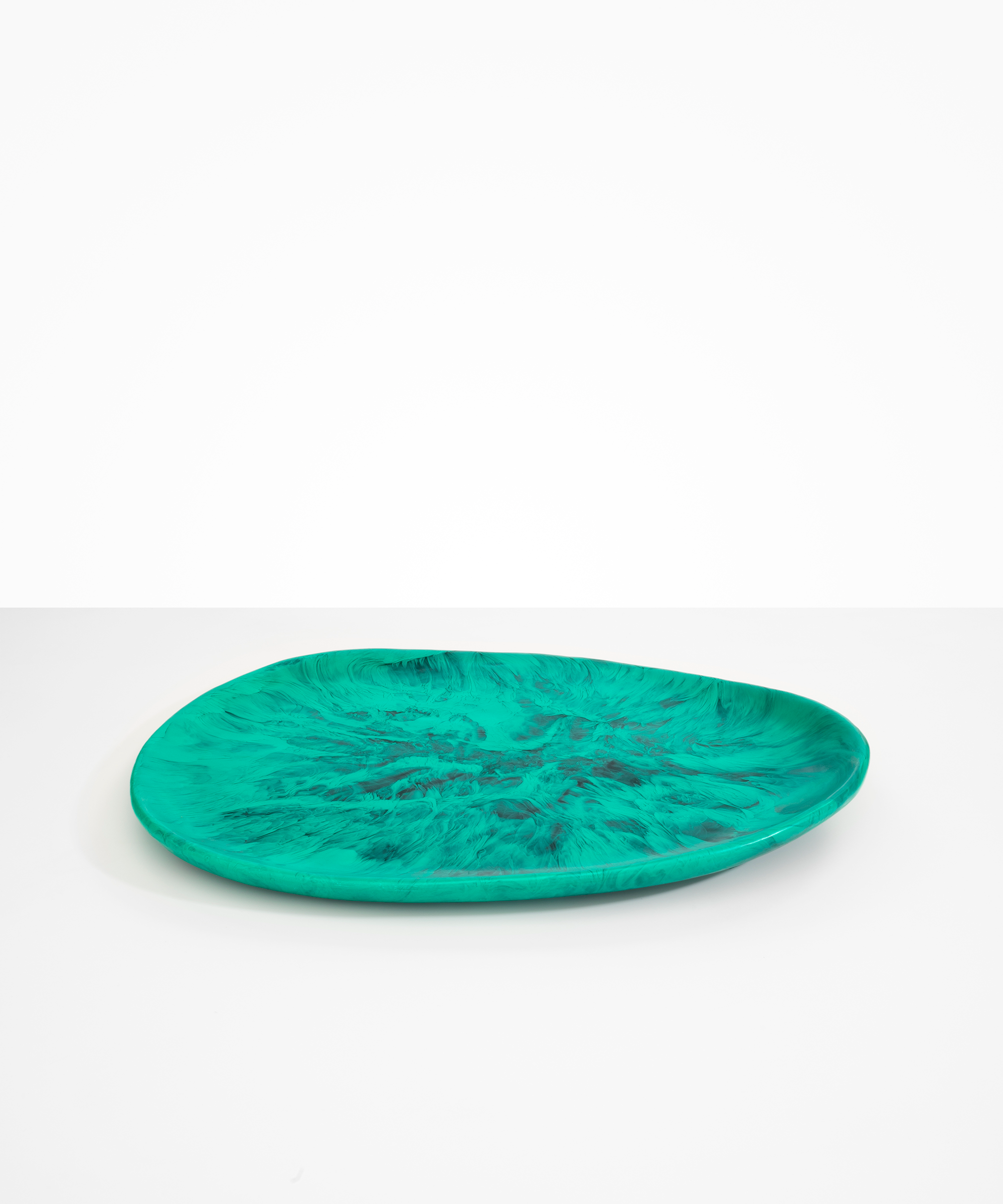 Dinosaur Designs Large Pebble Platter Serving Platters in Mineral Swirl color resin