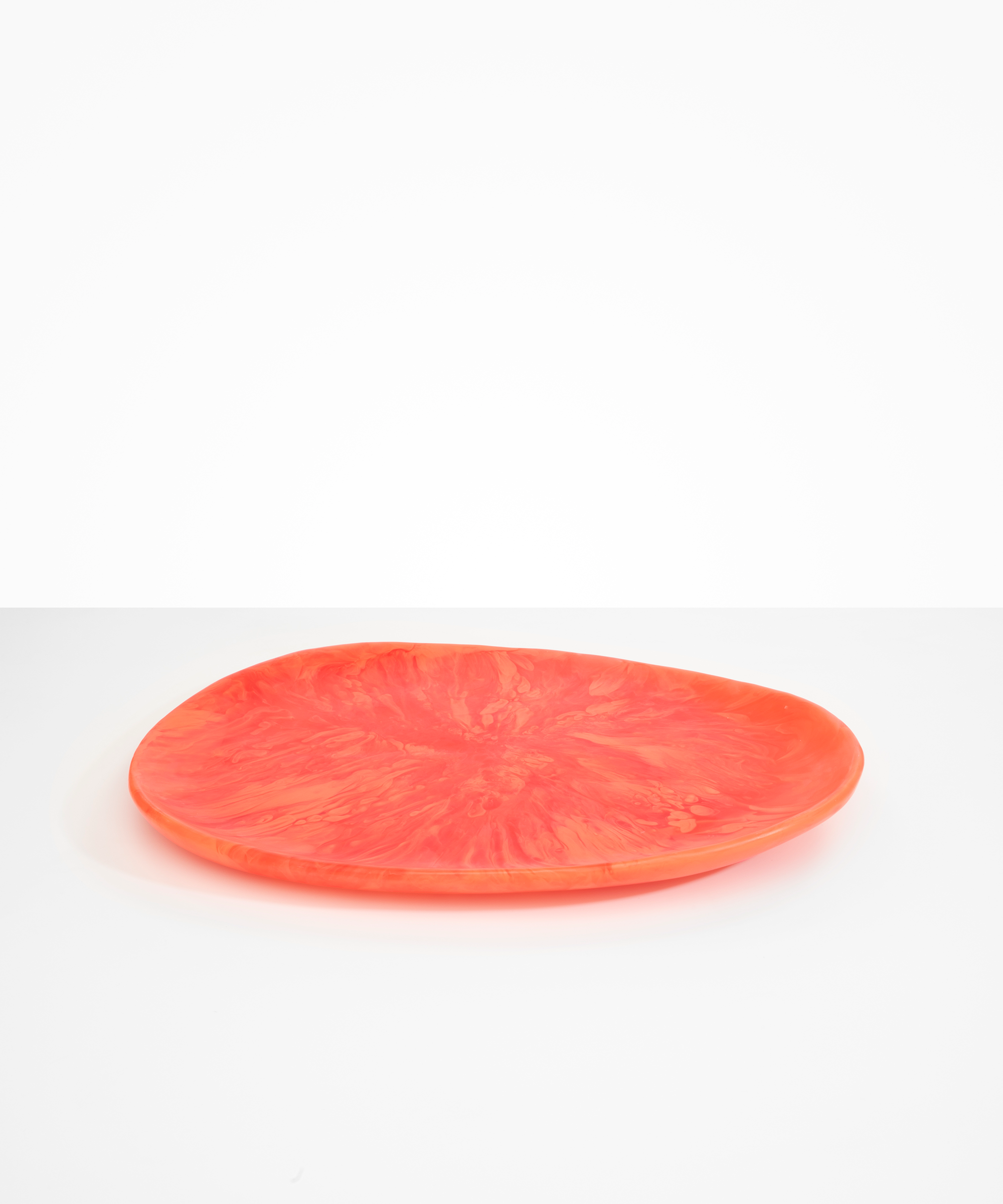 Dinosaur Designs Large Pebble Platter Serving Platters in Lychee color resin