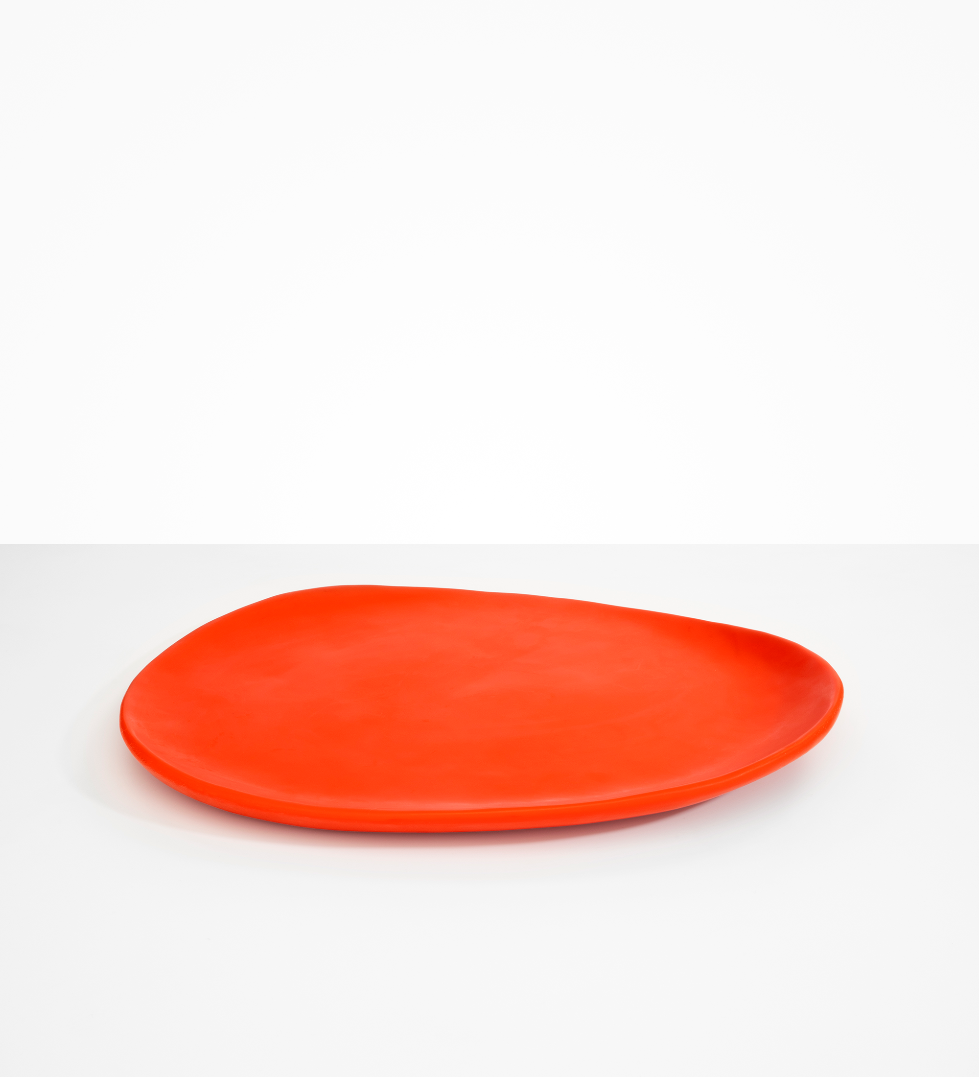 Dinosaur Designs Large Pebble Platter Serving Platters in Coral Pop Colour resin 