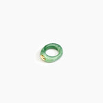 Dinosaur Designs Round Rock Ring Rings in Moss color resin 