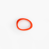 Dinosaur Designs Rock Wishbone Bangle Bracelets in Coral Pop Colour resin with Wide Fit