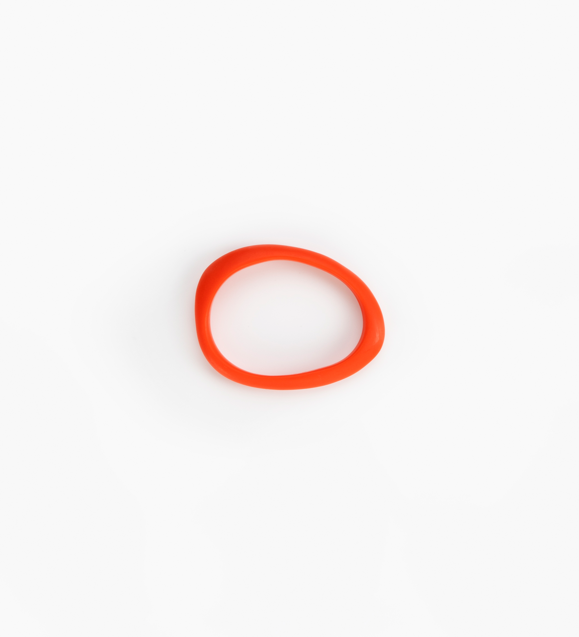 Dinosaur Designs Rock Wishbone Bangle Bracelets in Coral Pop color resin with Wide Fit