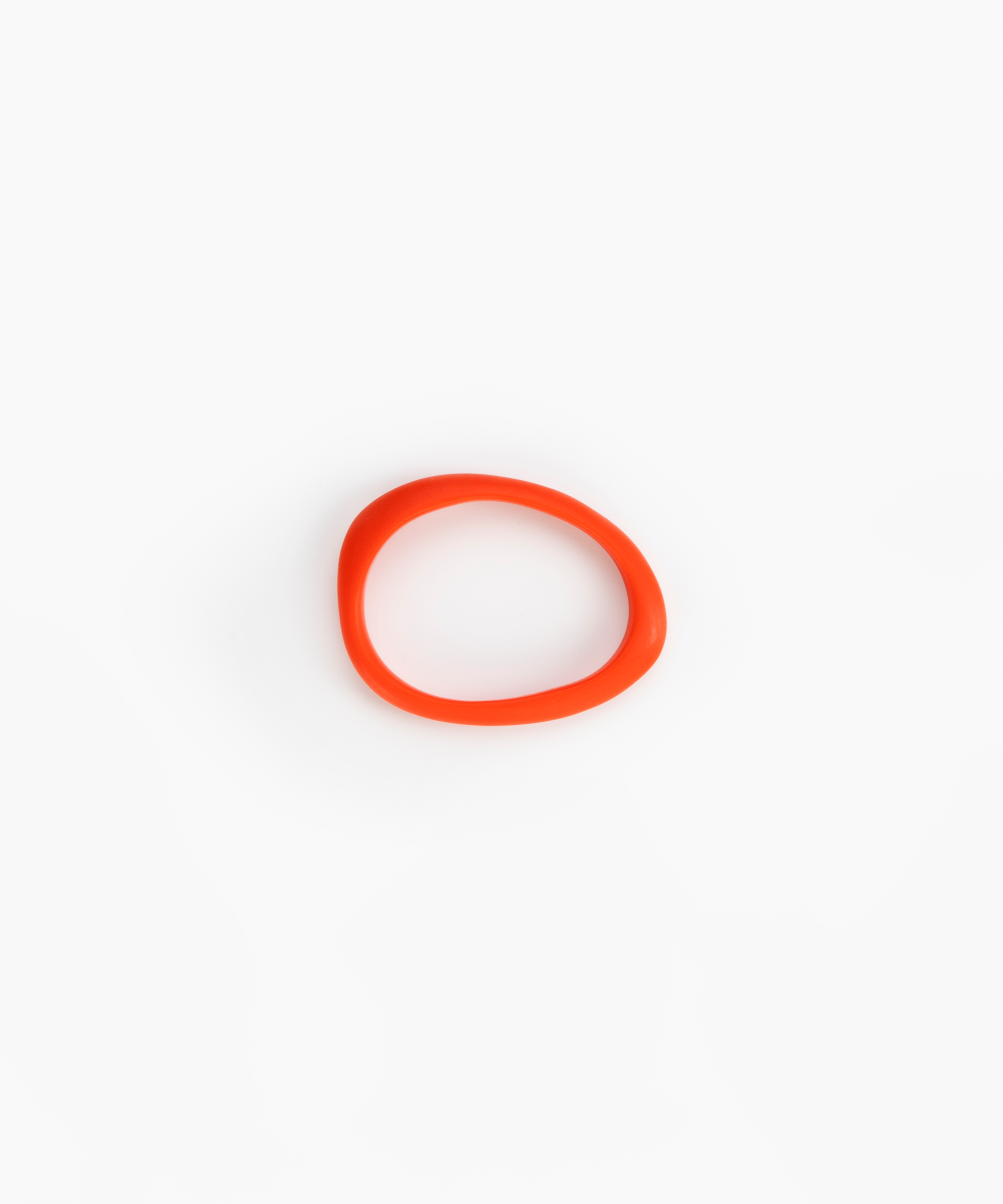 Dinosaur Designs Rock Wishbone Bangle Bracelets in Coral Pop color resin with Wide Fit