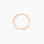 Dinosaur Designs Polished Classic Wishbone Bangle Bracelets in Rose Swirl color resin with Wide Fit