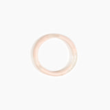 Dinosaur Designs Polished Classic Wishbone Bangle Bracelets in Rose Swirl Colour resin with Wide Fit