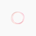 Dinosaur Designs Polished Classic Wishbone Bangle Bracelets in Shell Pink color resin with Wide Fit