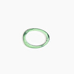 Dinosaur Designs Rock Wishbone Bangle Bracelets in Moss color resin with Wide Fit