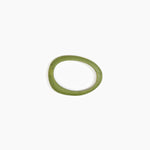 Dinosaur Designs Rock Wishbone Bangle Bracelets in Olive color resin with Wide Fit