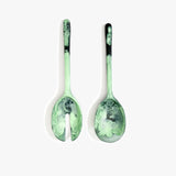 Dinosaur Designs Long Stone Servers Tableware in Moss color resin