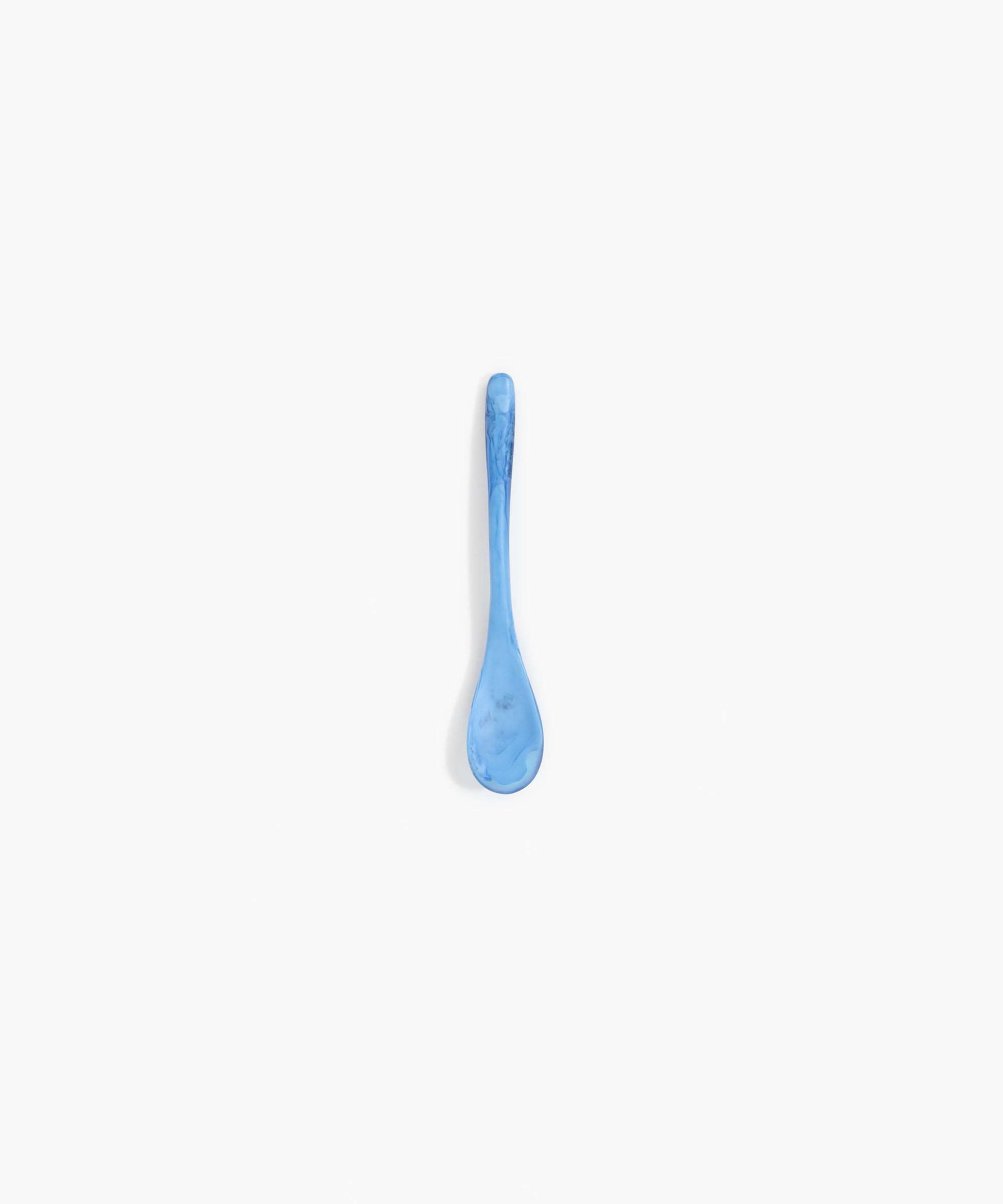 Dinosaur Designs Shell Spoon Tableware in Sky color resin 