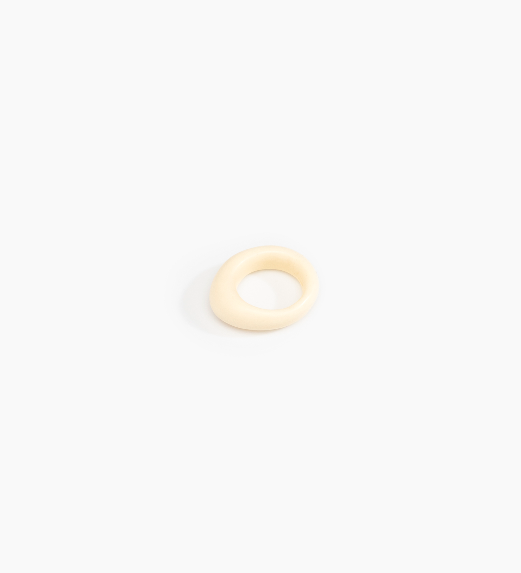 Dinosaur Designs Slate Ring Rings in Cream color resin with Regular Fit