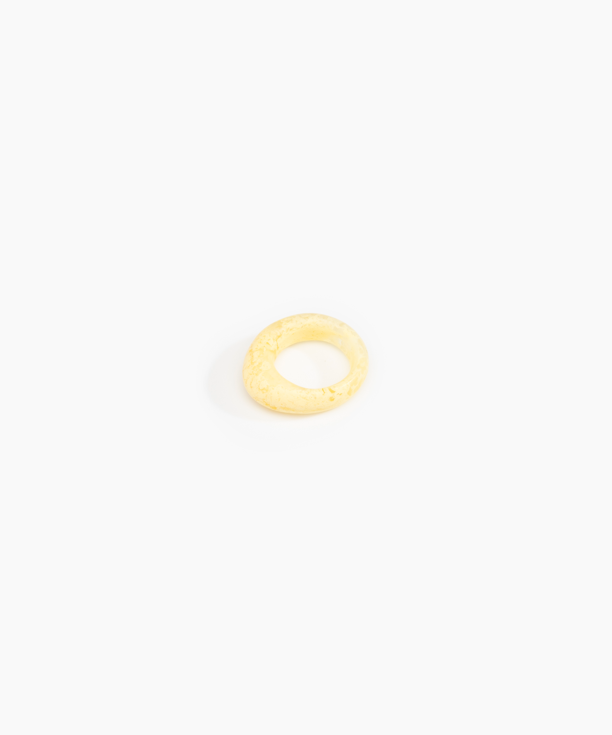 Dinosaur Designs Slate Ring Rings in Lemon color resin with Regular Fit