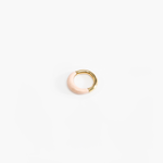 Dinosaur Designs Small Horn Ring Rings in Rose Swirl Colour resin with Nano-Coated Brass Material