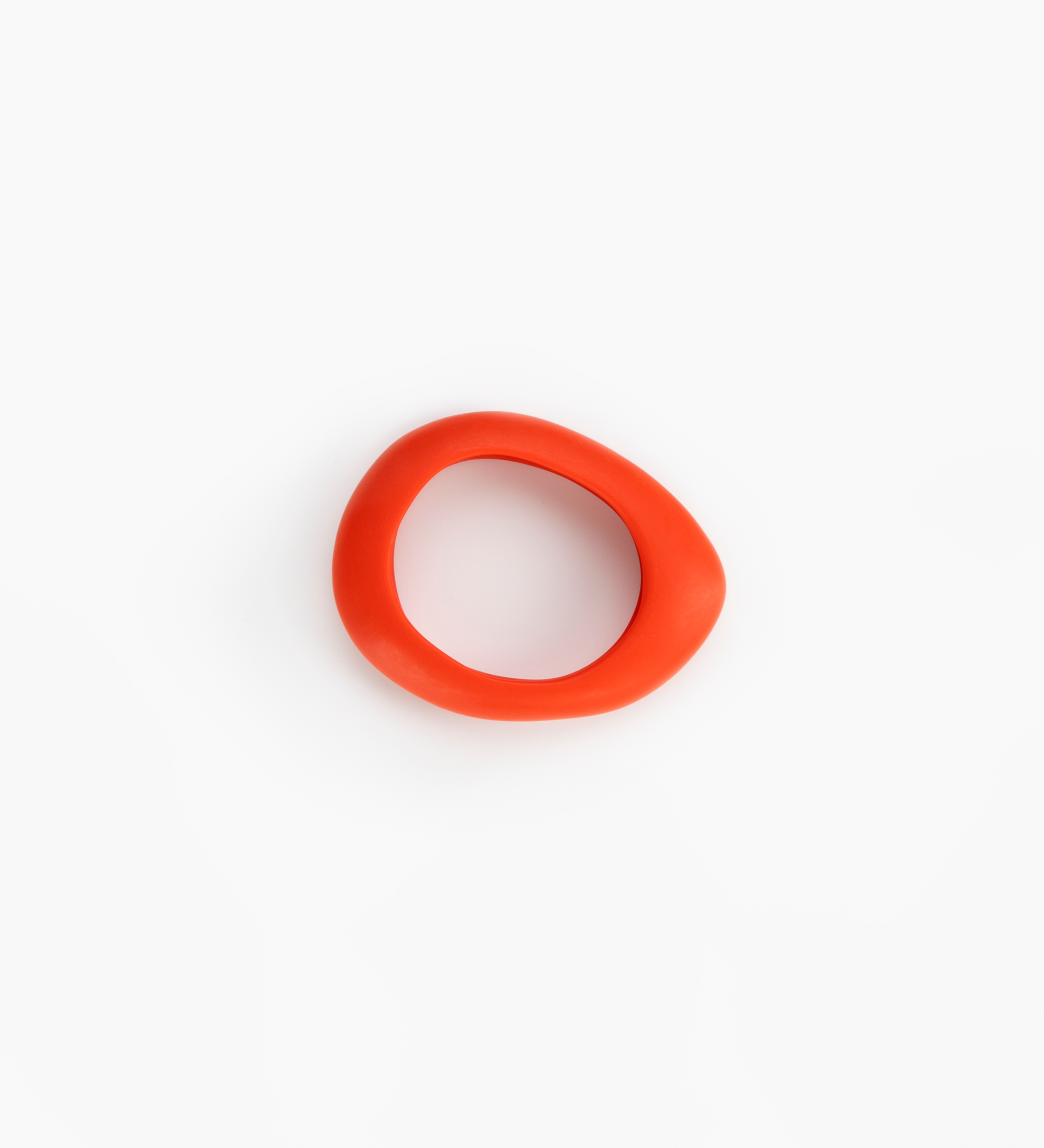 Dinosaur Designs Small Rock Bangle Bracelets in Coral Pop color resin with Wide Fit