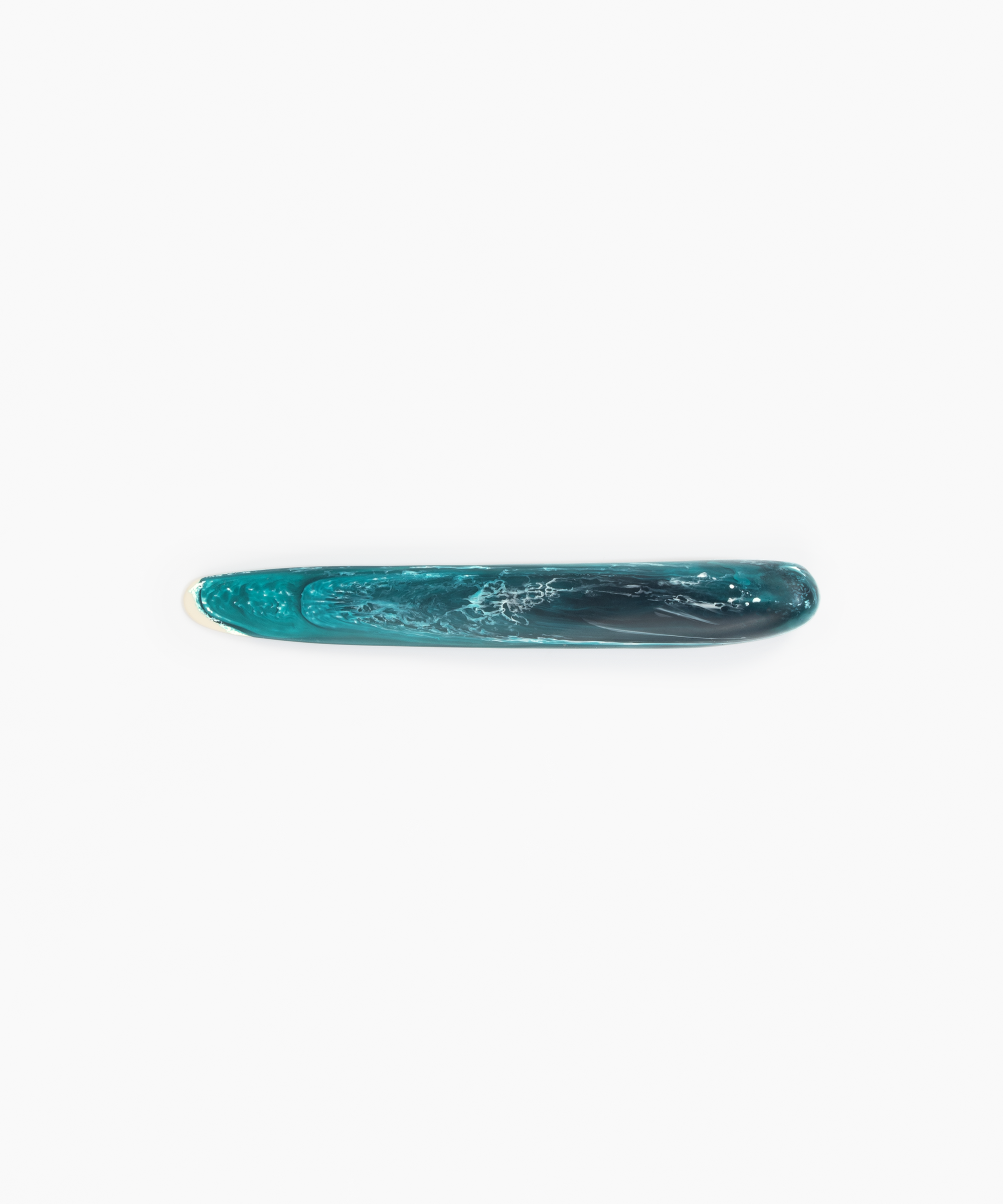 Dinosaur Designs Stone Cheese Knife Serveware in Lagoon color resin 