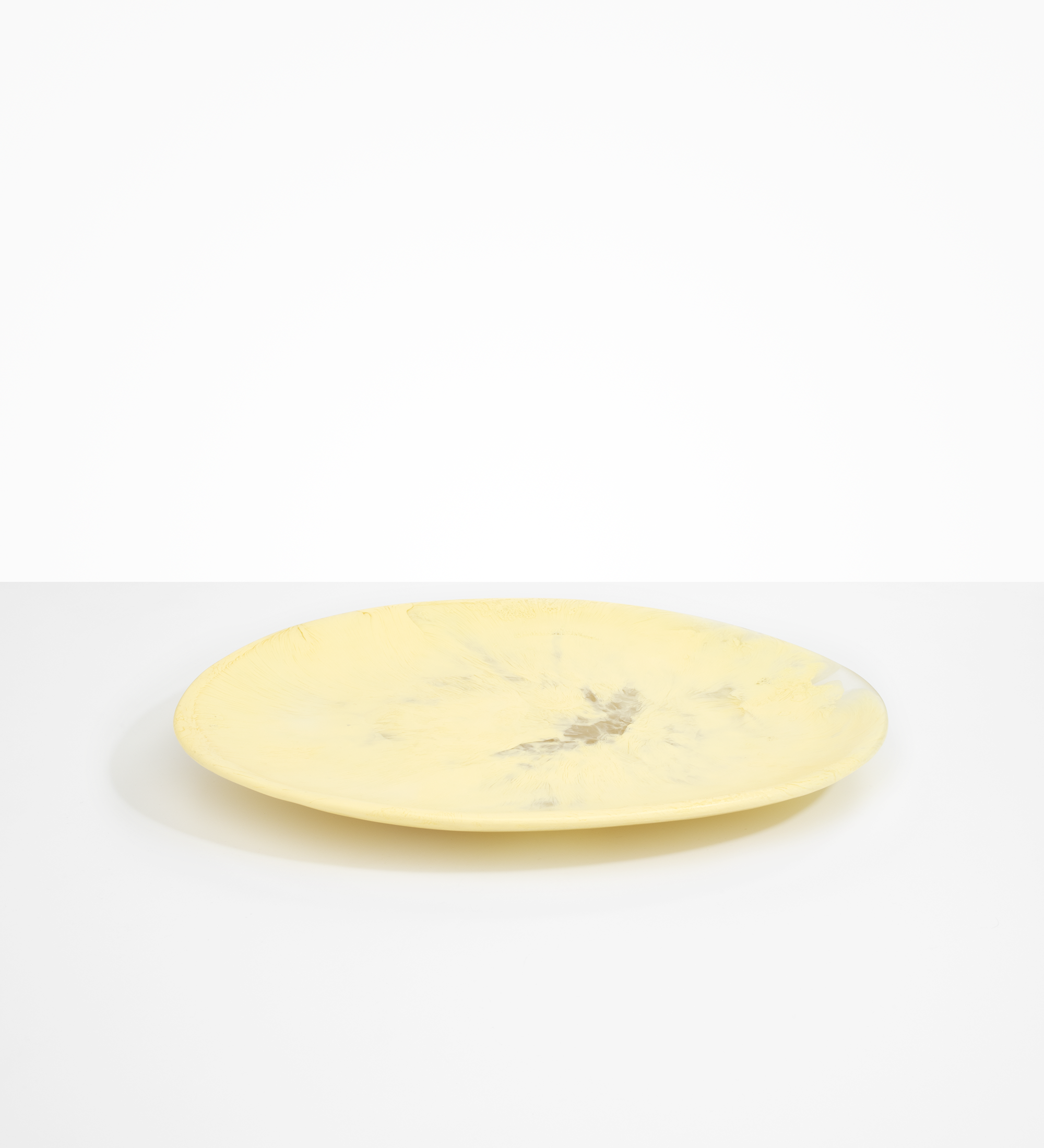 Dinosaur Designs Long Temple Platter Serving Platters in Lemon color resin